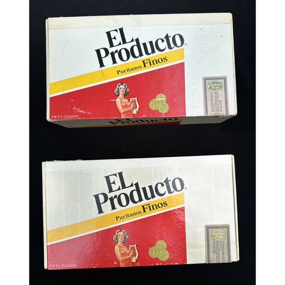 EL PRODUCTO Bouquets 50 Cigar Empty Boxes. 2 Box Set Excellent Condition! 5U - Picture 1 of 6